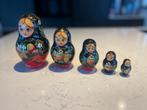Vintage Russische Matroesjka Poppen Set - 5 Stuks, Ophalen of Verzenden, Zo goed als nieuw