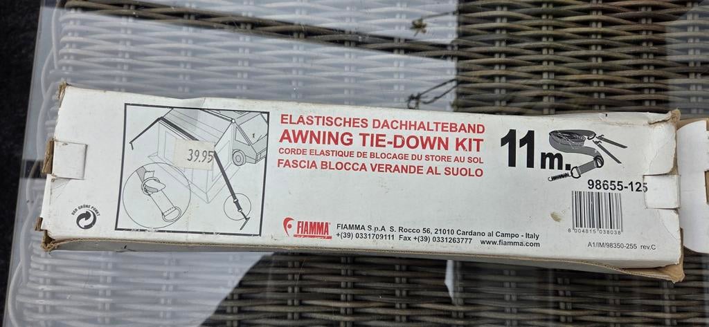 Fiamma Awning Tie-Down Kit 11m, Ophalen of Verzenden