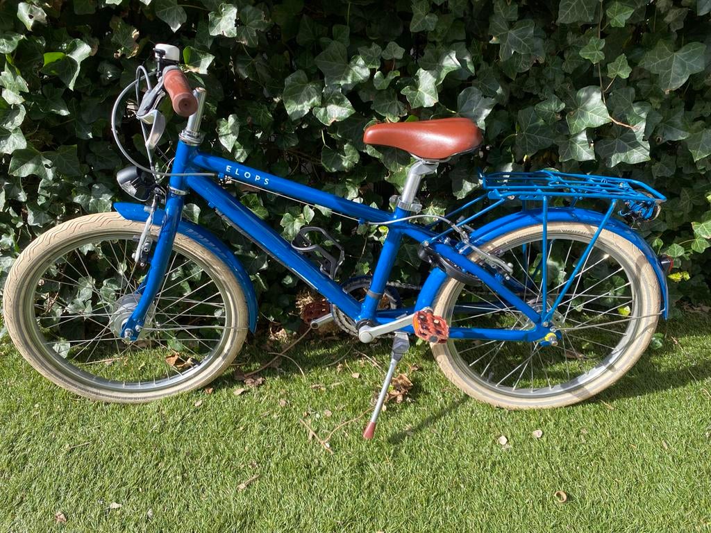 Kinderfiets 20 inch elops 900 - Decathlon blauw, Ophalen, Gebruikt, 20 inch of meer