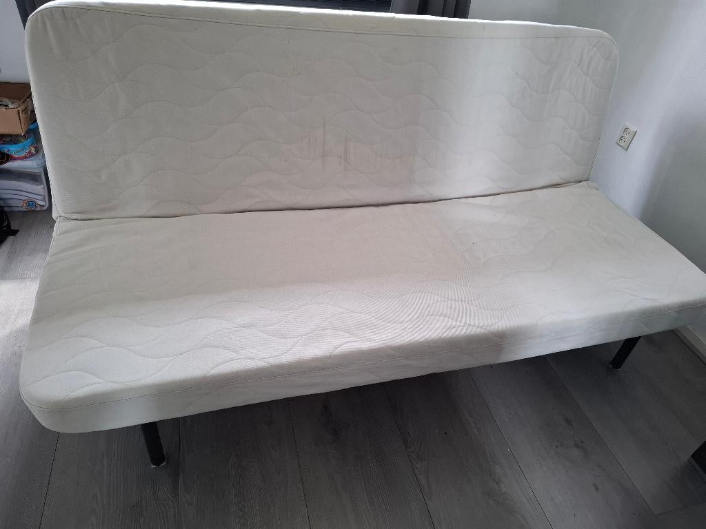 Slaapbank, Ophalen, Gebruikt, Tweepersoons, Rechte bank