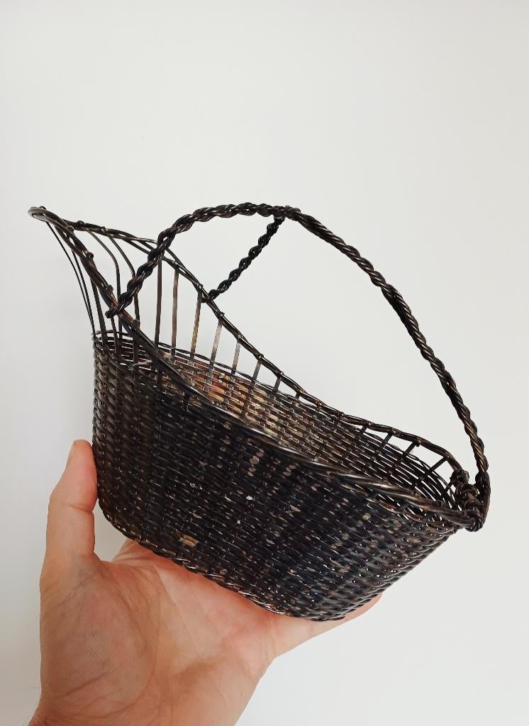 Wijnhouder, wijnmandje zilver of verzilverd, Ophalen of Verzenden