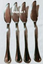 Italy Inox messen boter vis messen ronde handvatten, Ophalen of Verzenden, Rvs of Chroom