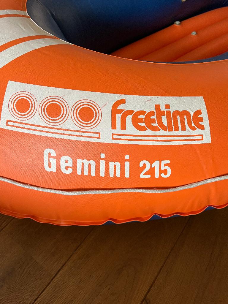 Opblaas boot rubber- Gemini 215, Watersport en Boten, Kano's, Ophalen, Overige typen, Twee personen, Gebruikt