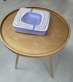 Mid century asbak. Wit met lila 18 cm, Ophalen of Verzenden