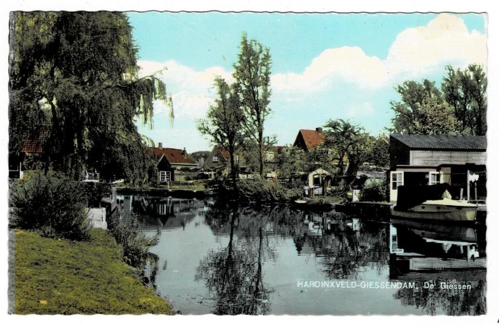 Hardinxveld - Giessendam 1968. De Giessen., Verzamelen, Ansichtkaarten | Nederland, Ophalen of Verzenden, 1960 tot 1980, Gelopen