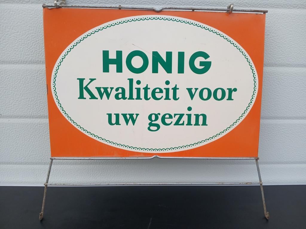 HONIG reclamebordje, Verzamelen, Merken en Reclamevoorwerpen, Ophalen, Reclamebord