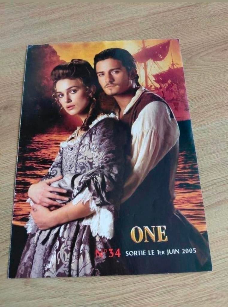Pirates of the Caribbean poster Will en Elisabeth., Rechthoekig Staand, A4 of kleiner, Ophalen of Verzenden, Zo goed als nieuw