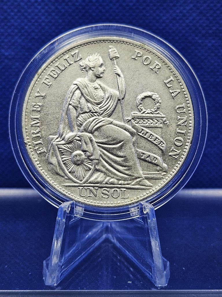 (1988) PERU  UN SOL 1934, Ophalen of Verzenden, Zuid-Amerika, Losse munt, Zilver