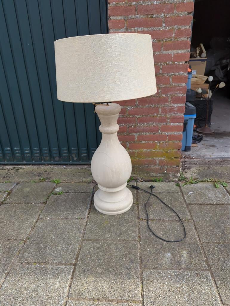 Grote hoffz tafel lamp, Ophalen, Zo goed als nieuw, Hout, 75 cm of meer