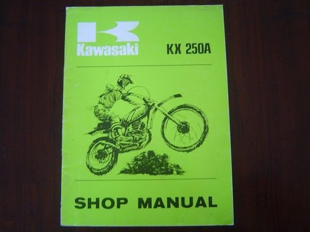 Kawasaki KX250 A 1975 motorcycle service manual KX 250, Motoren, Ophalen of Verzenden, Kawasaki