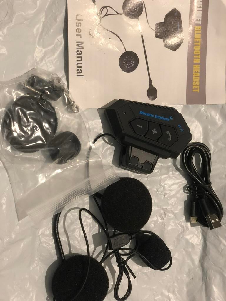 Bluetooth Motorhelm Headset, Ophalen, Nieuw