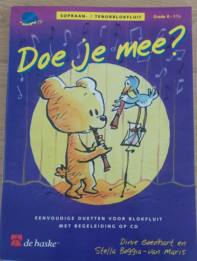 3 nieuwe blokfluit leerboeken met CD voor kinderen, Ophalen of Verzenden