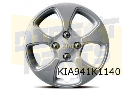 Kia Picanto Wieldoppen set (4x) 14'' (zilver) Origineel! 1YF, Auto diversen, Wieldoppen, Nieuw, Ophalen of Verzenden