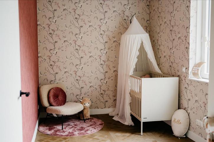 Kidsmill Amy Babybed Oatmeal 60x120 cm - met bijtsporen, Kinderen en Baby's, Babywiegjes en Ledikanten, Gebruikt, Ledikant, Ophalen