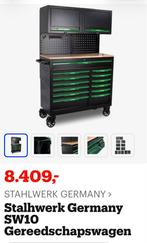 STAHLWERK SW10 Gevulde Gereedschapswagen met Bovenkasten, Ophalen, Gevuld, Nieuw