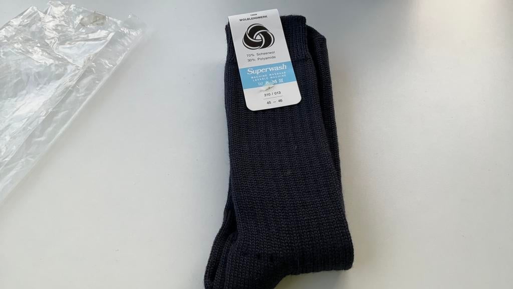 Wolblendmerk superwash herensokken 45-46 d blauw NIEUW, Ophalen of Verzenden, Nieuw, Maat 43 t/m 46, Blauw