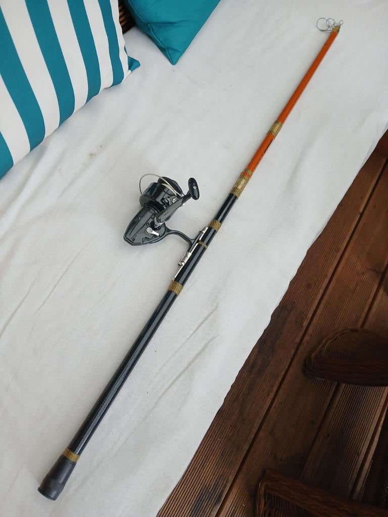 Werphengel Shakespeare Old School telescoop 290 met molen, Ophalen of Verzenden, Gebruikt, Werphengel