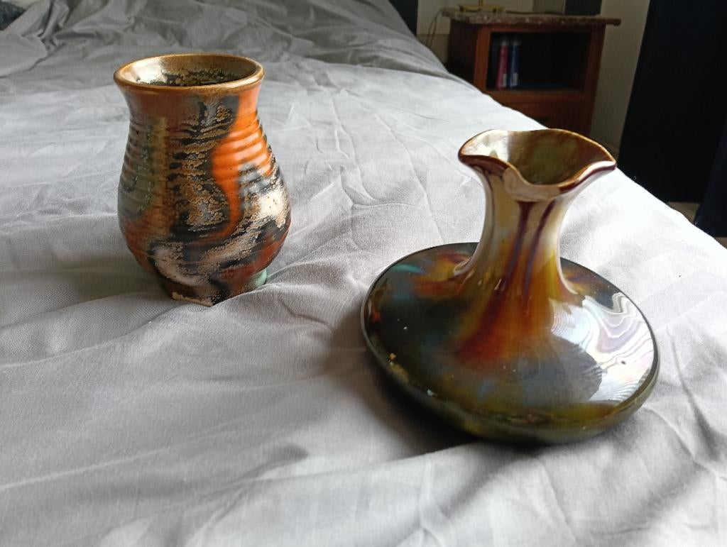 Diverse plateel Gouda vaasjes, Antiek en Kunst, Ophalen of Verzenden