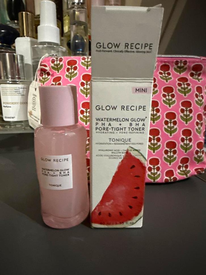 Glow Recipe Watermelon Glow PHA+BHA Pore-Tight Toner Mini, Sieraden, Tassen en Uiterlijk, Uiterlijk | Gezichtsverzorging, Nieuw