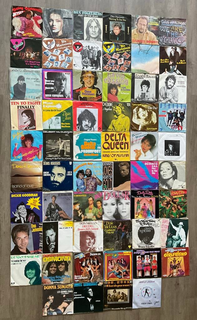 Verzameling singles - Pop, Rock, Disco (58st), Cd's en Dvd's, Vinyl Singles, Gebruikt, 7 inch, Single, Ophalen of Verzenden