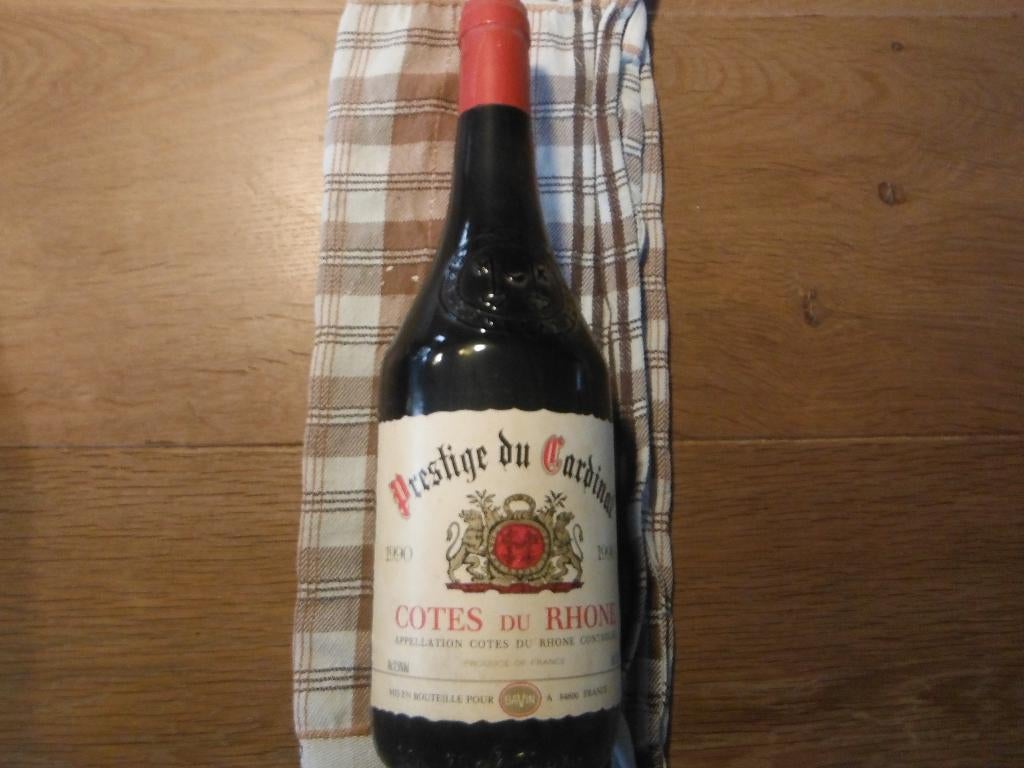 Cotes du Rhone, 1990 , Prestige du Cardinal, Verzamelen, Verzenden, Frankrijk, Nieuw, Rode wijn