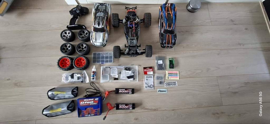 Traxxas Rustler VXL 2WD Brushless met veel extra's, Gebruikt, Auto offroad, RTR (Ready to Run), Ophalen