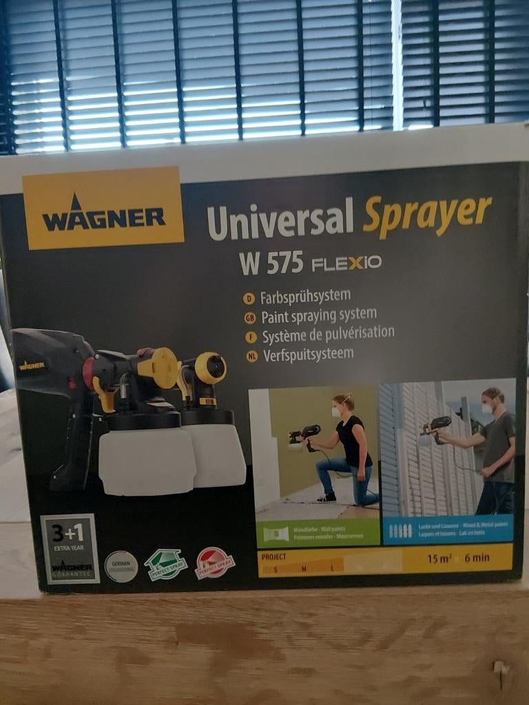 Wagner Universal Sprayer W 575 FLEXiO verfspuitsysteem, Doe-het-zelf en Verbouw, Schildersmaterialen, Ophalen of Verzenden, Verfspuit of Verfpomp