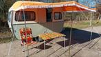 Schitterende De Reu vintage retro caravan + nw retro luifel, Overige merken, Tot en met 2, Treinzit, Dwarsbed