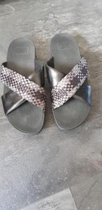 Fitflop damesslippers mt.42, Kleding | Dames, Schoenen, Slippers, Zwart, Ophalen of Verzenden, Zo goed als nieuw