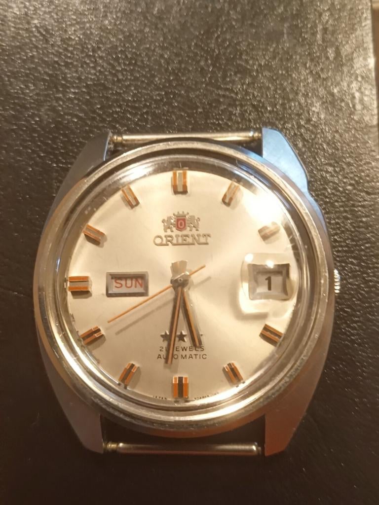 Vintage Orient 21 Jewels Automatic Horloge, Overige merken, Staal, Gebruikt, Staal
