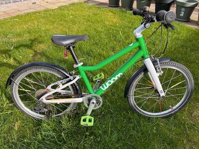 Woom 4 GROEN, Fietsen en Brommers, Fietsen | Kinderfietsjes, Gebruikt, 16 tot 20 inch, Ophalen