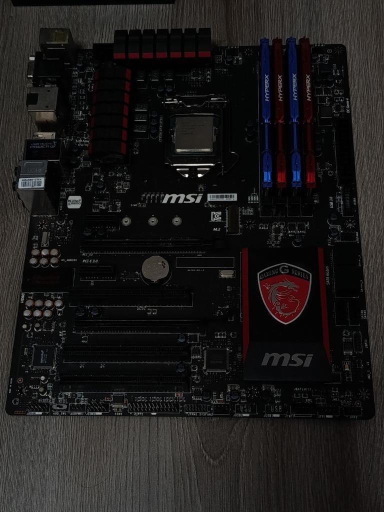 MSI Z97 GAMING 7 MOEDERBORD MET PROCESSOR EN GEHEUGEN, Computers en Software, Moederborden, Ophalen of Verzenden, DDR3