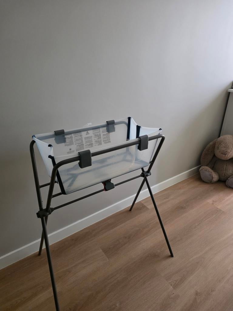 Stokke Flexi Bath badje met standaard excl newborn support, Kinderen en Baby's, Zo goed als nieuw, Badje, Standaard, Ophalen