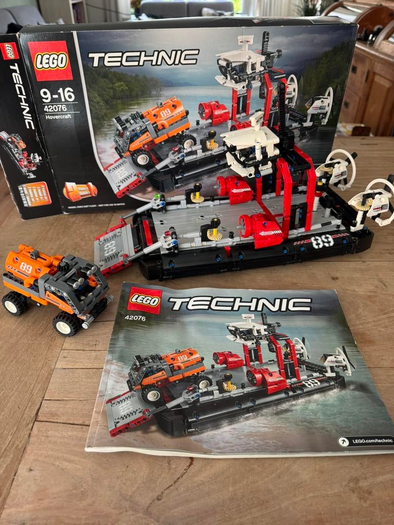 Lego Technic Hovercraft 42076, Compleet, Lego, Ophalen of Verzenden, Zo goed als nieuw