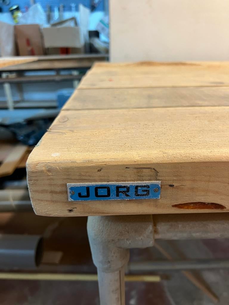 3 robuuste tafels van 180x88x78 cm - Ideaal voor werkplaats, Ophalen, Gebruikt, 50 tot 100 cm, 150 tot 200 cm