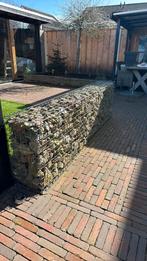 Schanskorf muur Gabion, Met poort, Gebruikt, Ophalen of Verzenden, Sierhekwerk