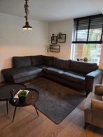 Hoekbank antraciet, Ophalen of Verzenden, Gebruikt, Overige materialen