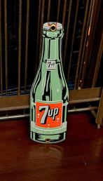 Emaille 7up reclamebord, bordje Seven Up limonadefles., Reclamebord, ., Nieuw, Ophalen of Verzenden