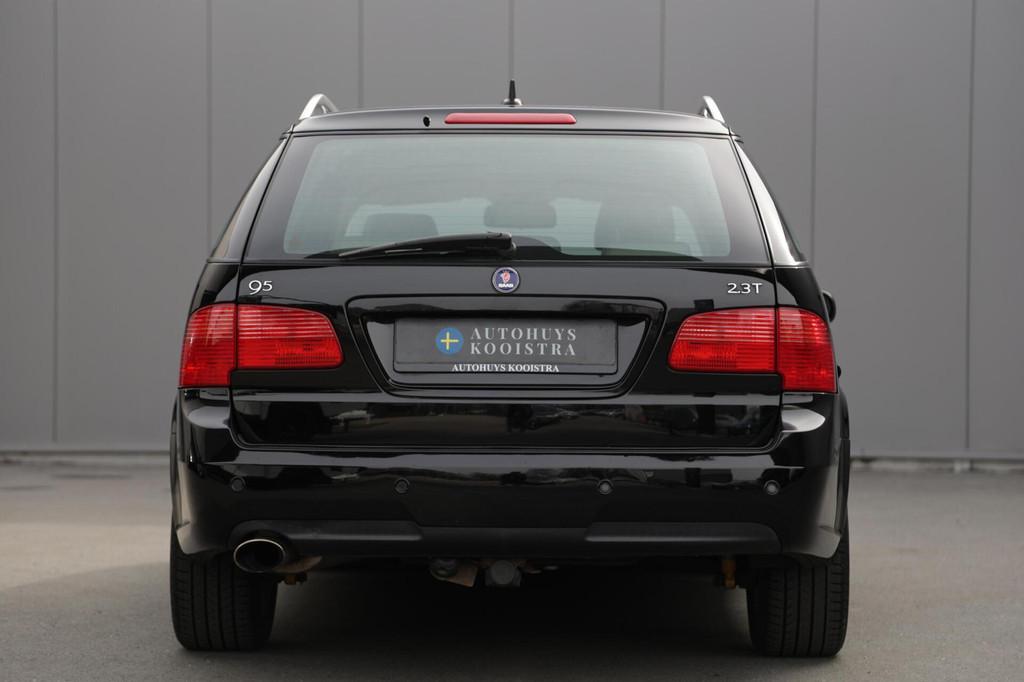 Saab 9-5 Estate 2.3 Turbo Griffin Aero Leer|Automaat|Schuif/, Auto's, Saab, 4 cilinders, 2290 cc, Zwart, 93 €/maand