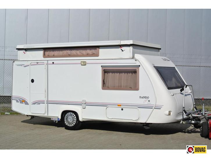 Rapido Evolution 42|Mover|Luifel|4persoons|Bovag, Caravans en Kamperen, Caravans, Bedrijf, tot en met 4, 750 - 1000 kg, Treinzit