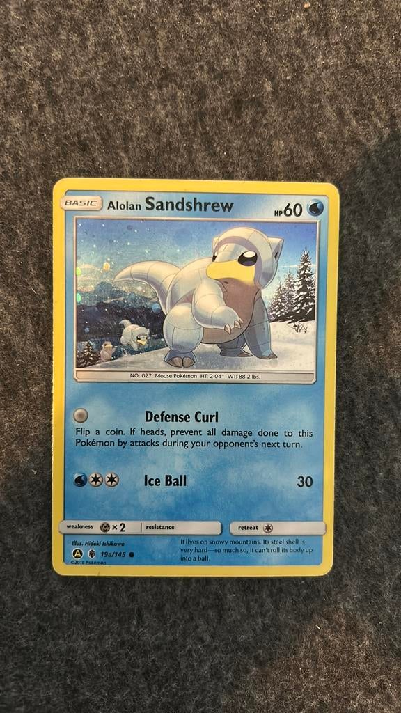 Alolan Sandshrew 19a/145 Promo Guardians Rising, Ophalen of Verzenden, Zo goed als nieuw