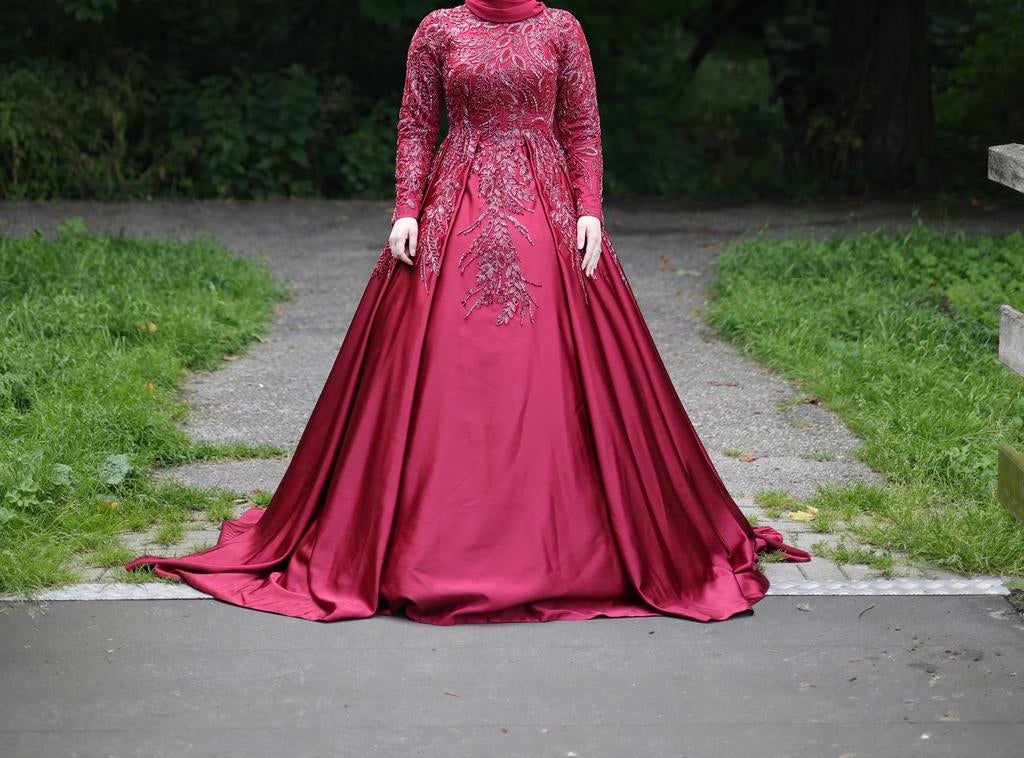 Henna jurk, Kleding | Dames, Gelegenheidskleding, Ophalen of Verzenden, Zo goed als nieuw, Maat 38/40 (M), Overige typen