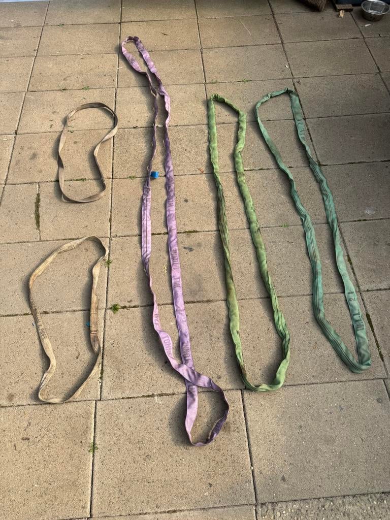 Hijsstrop 2 ton en 1 ton., Ophalen of Verzenden, Gebruikt