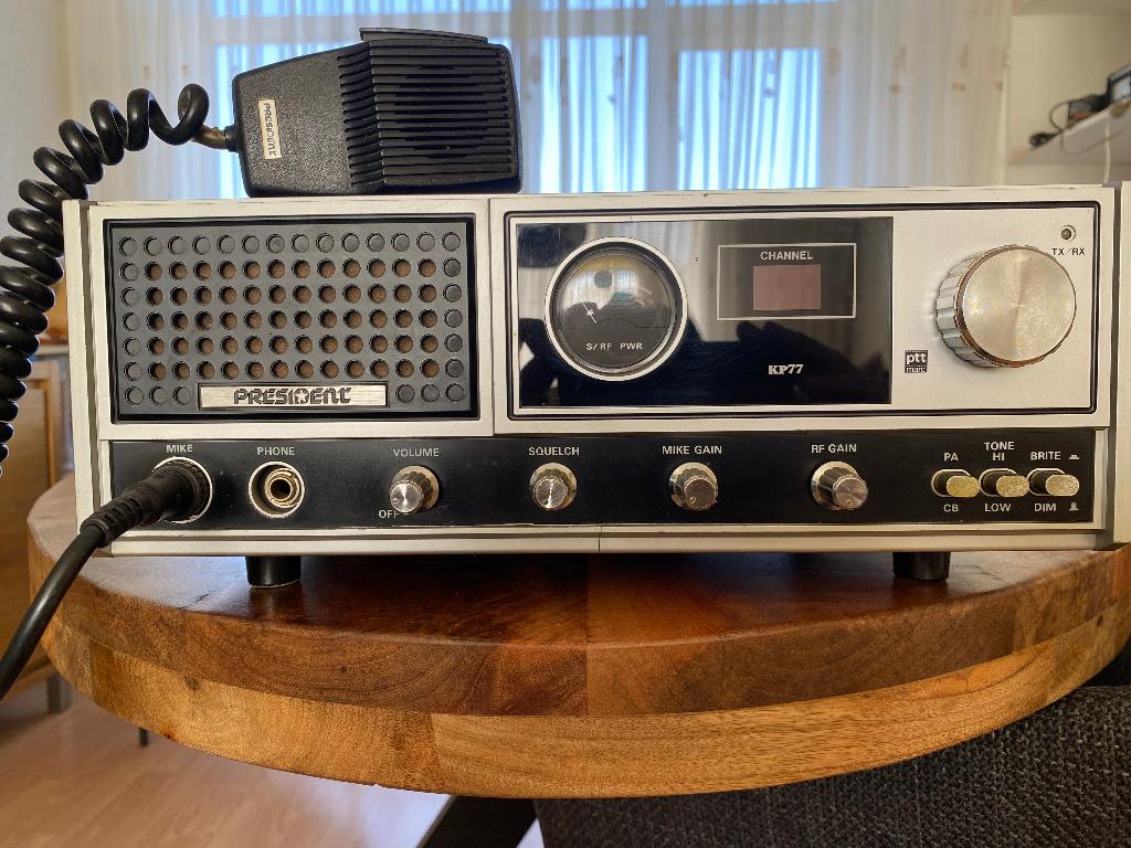 27 MC President KP 77 met microfoon, Telecommunicatie, Zenders en Ontvangers, Ophalen, Gebruikt, Zender en Ontvanger