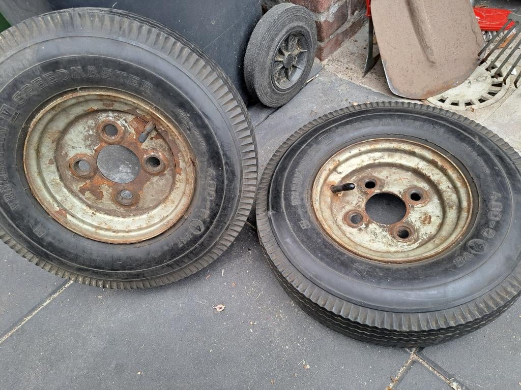 Setje aanhanger velgen met banden, Auto diversen, Aanhangwagen-onderdelen, Ophalen