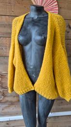 Oversized Bernadette Mika Ellis TU - Geel Gebreid Vest, Geel, Maat 46/48 (XL) of groter, Gedragen, Mika Ellis