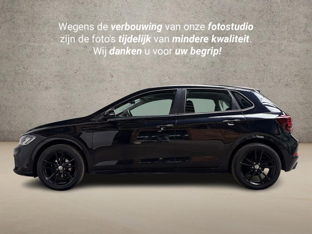 Volkswagen Polo 1.0 Sportline (VIRTUAL COCKPIT, BLACK PACK,, Auto's, Volkswagen, Voorwielaandrijving, 12 maanden, Stof, Zwart