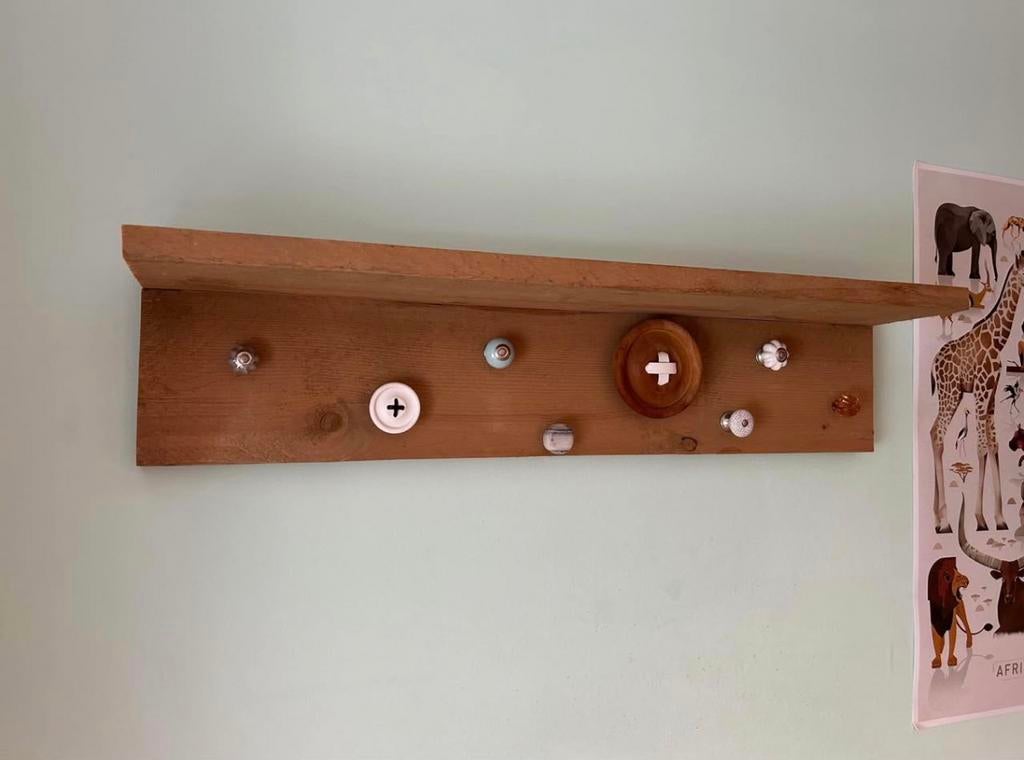 Wandplank - kapstok, Ophalen, Zo goed als nieuw, Wanddecoratie