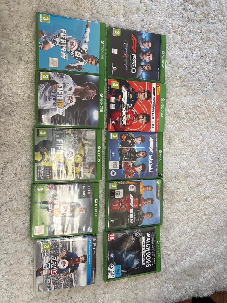 Diverse Xbox One en PS3 Games: FIFA, F1, Watch Dogs, Ophalen, Gebruikt, Eén computer, Sport