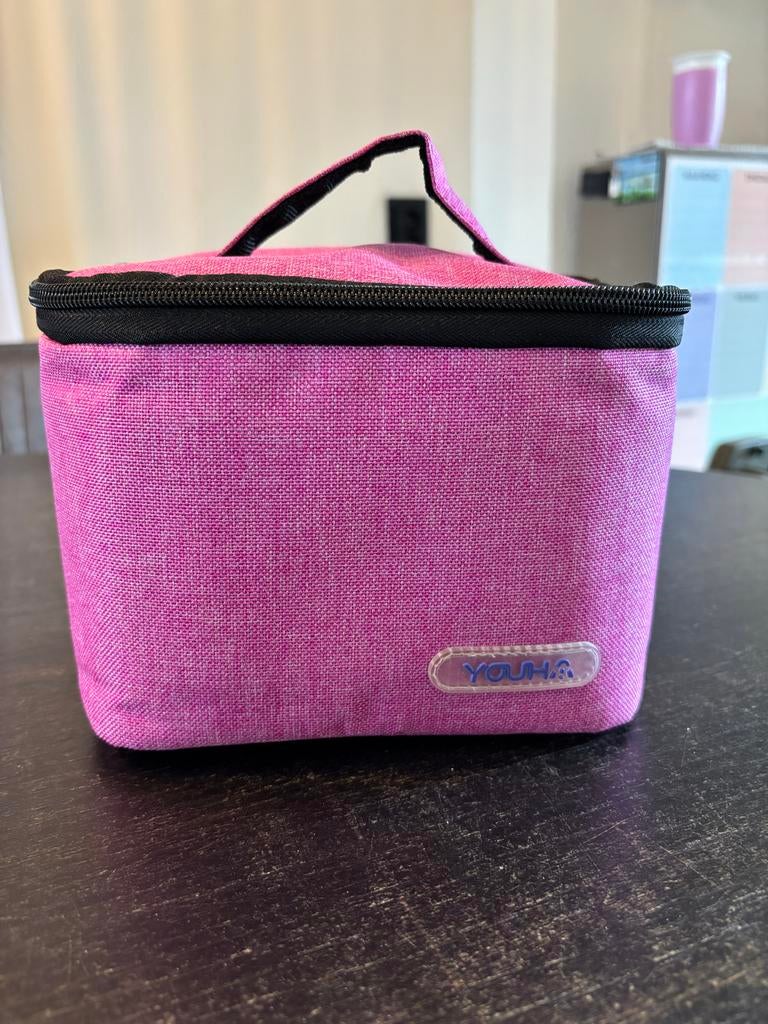 Youha koeltas voor moedermelk met koelelement en flesjes, Kinderen en Baby's, Babyvoeding en Toebehoren, Ophalen, Zo goed als nieuw